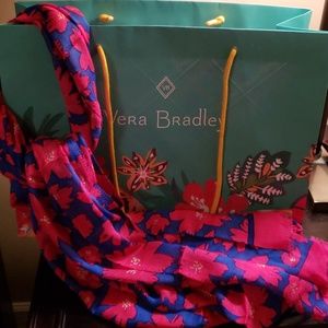 Vera Bradley Soft Fringe Scarf w/VB bag